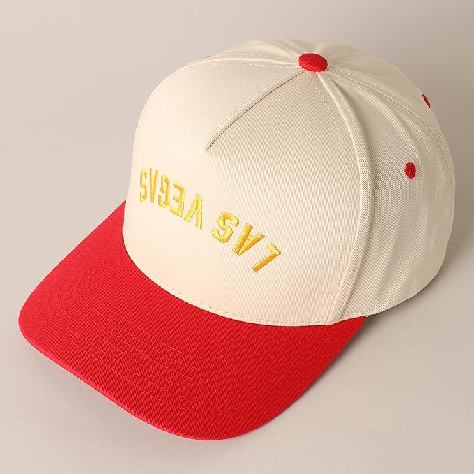 MIRMARU Two-Tone Vintage Canvas Trucker Hats for Men & Women, Adjustable Size Baseball Caps with Trendy Embroidered Design