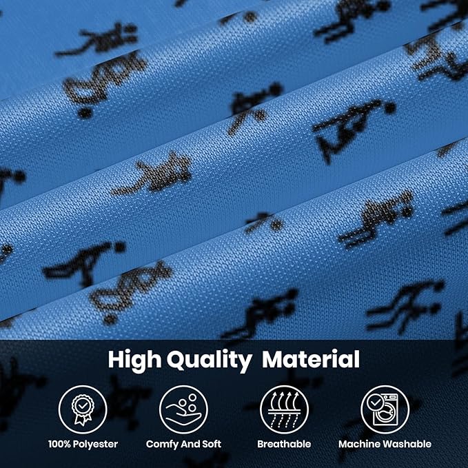 Golf Polo Shirts for Men Funny Print Short Sleeve Golf Shirts Performance Golf Polos