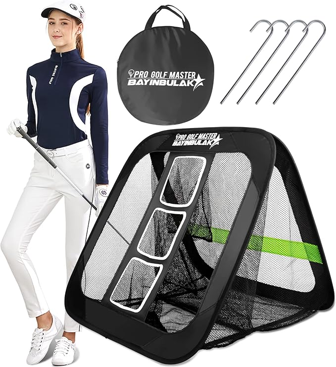 BAYINBULAK Golf Chipping Practice Net Backyard Driving Golf Accessories for Men Gift, 1 Pack
