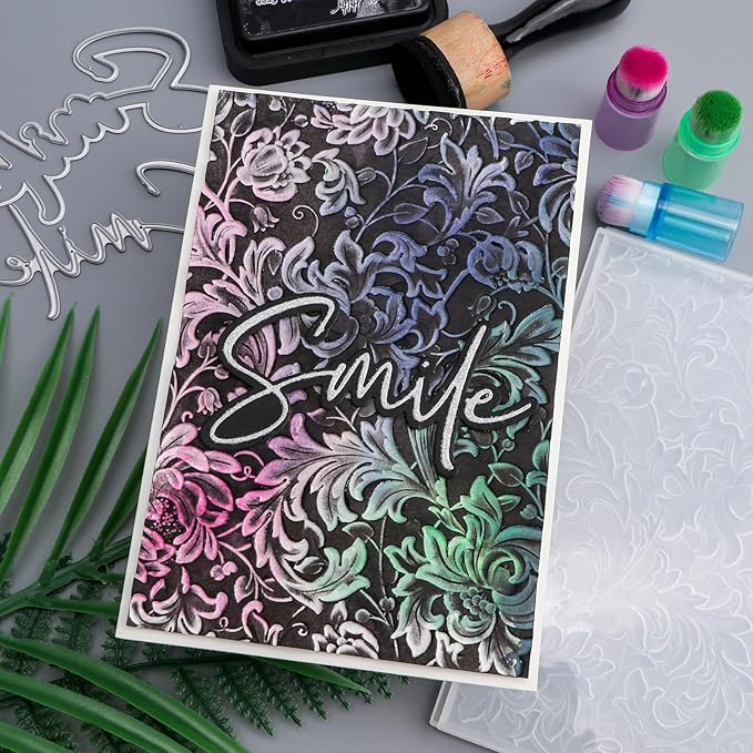 BAOFALI 3D Flowers Theme Plastic Embossing Folders Phoenix - Image 5