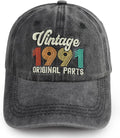 90th 80th 70th 60th 50th 40th 30th Birthday Gifts for Women Men, Vintage 1936 1946 1956 1966 1976 1986 1996 Hat