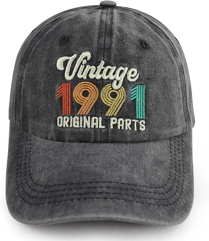 90th 80th 70th 60th 50th 40th 30th Birthday Gifts for Women Men, Vintage 1936 1946 1956 1966 1976 1986 1996 Hat
