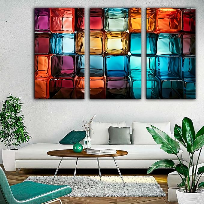 SpiritualHands Magical Light Play and Stunning Colors Tempered Glass Wall Art - Image 2