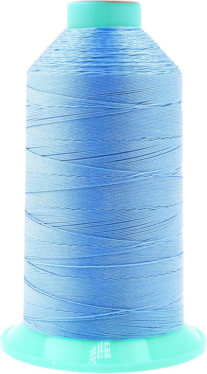 Mandala Crafts Bonded Nylon Thread Light Blue Heavy Duty Sewing Threads by MandalaCrafts