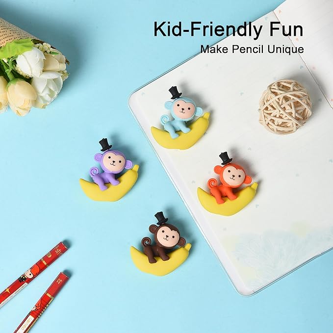 HILAZA 16Pcs Pencil Top Erasers - Image 6