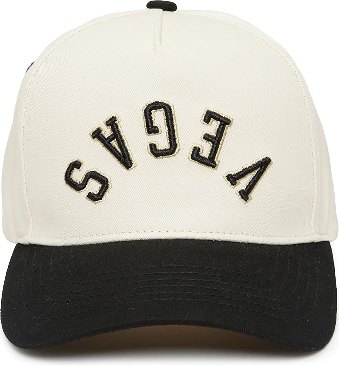 Funky Junque Upside Down City Trucker Hat for Men and Women – Unisex 3D Embroidered Gameday Baseball Cap, Retro Snapback Hats