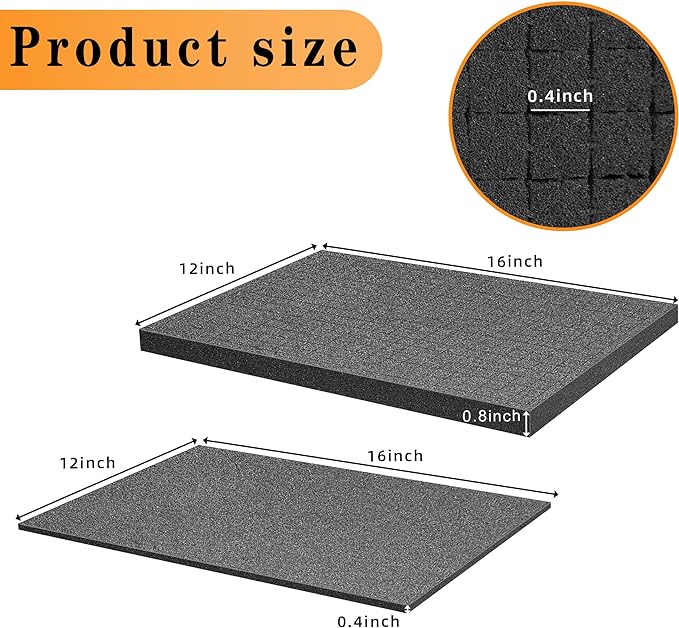 Sfcddtlg 8 Pieces Pick Apart Foam Insert- 2 Sizes Pick and Pluck Foam- Pluck - Image 2