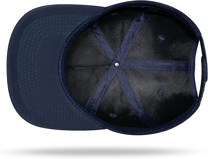 UALON Baseball Cap, Snapback Trucker Hat for Men & Women with American Flag and Adjustable, Breathable Mesh, Flat Bill Hats