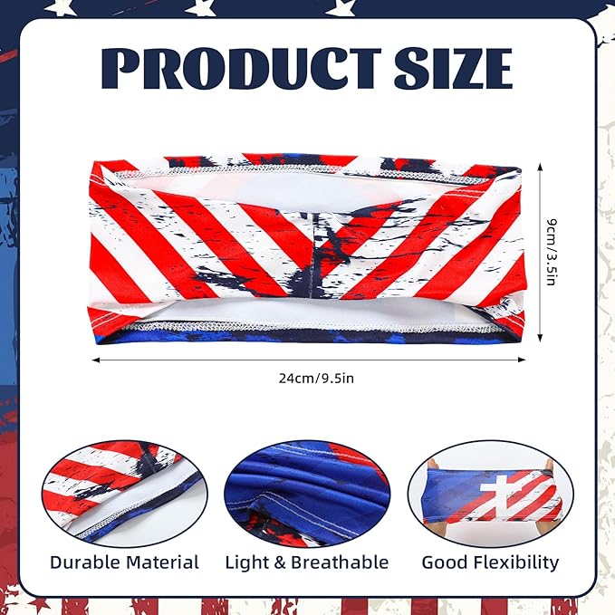 Shyyween 6 Pcs Baseball Headband Elastic Polyester Sweatband for Baseball Basketball Football Golf Headscarf Stuff Women Men Accessory Team Gift