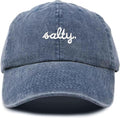 DALIX Salty Embroidered Cotton Beach Baseball Cap Adjustable Dad Hat Womens