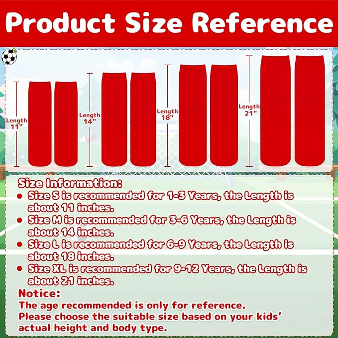 Olreco 1 Pack Toddler Kids Youth Soccer Socks Girls Boys Baseball Socks Youth Knee High Softball Football Accessories Cotton
