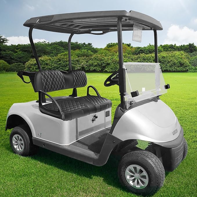 Golf Cart Seat Covers EZGO RXV,Grand Appearance, Easy Installation, Durable Quality, New Appearance,Golf Cart Seat Covers Fit RXV Front Seat,2 Convenient Pockets