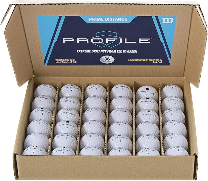 Wilson Profile Distance Golf Ball 36 Pack