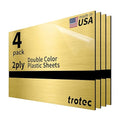 Trotec | Metallic Looking Acrylic Sheet | 12"x20"x1/8", Name Plate | USA Made by TrotecEngravingSupplies