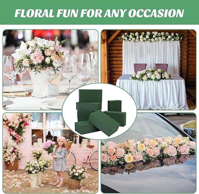 Aneco 8 Pieces Floral Foam Blocks - Image 7