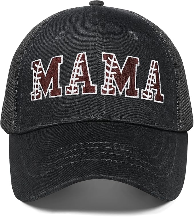Mama Trucker Hat Mothers Day Birthday Gifts for Mother Mom Mama Embroidered Adjustable Washable Baseball Cap
