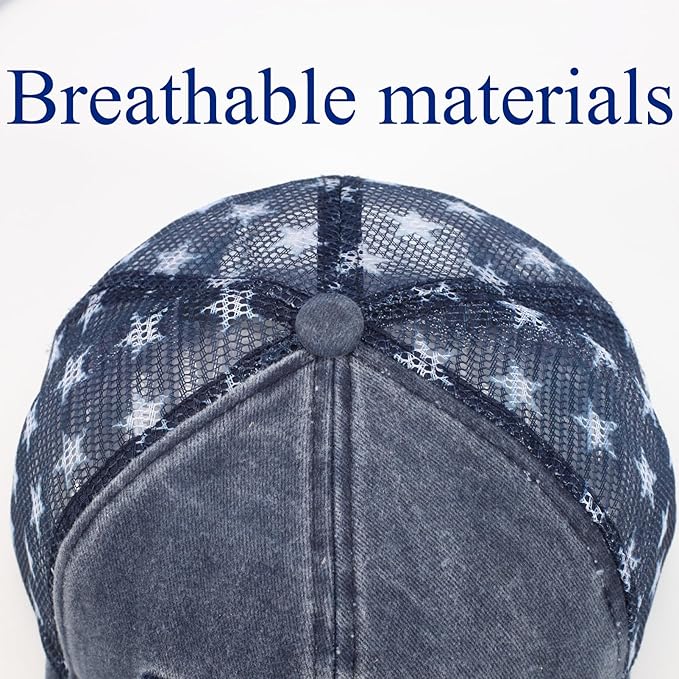 American Flag Hats Love Breast Cancer Adjustable Rhinestone Baseball Cap USA Patriotic Embroidered Baseball Trucker Hat