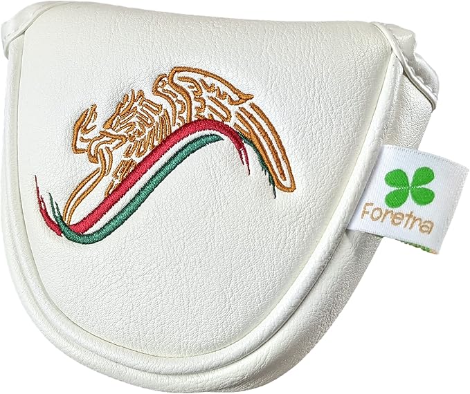 Foretra Mexico Driver Headcover Golf Club Covers Blade Mallet Putter Cover Alignment Stick Holder Hybrid Fairway Wood Head Cover Mexican Style Novelty Golf Accessories for Most Brands