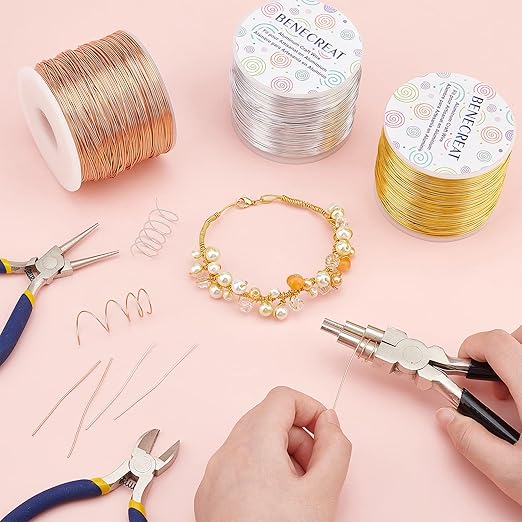 BENECREAT 20 Gauge 770FT Aluminum Wire Anodized Jewelry Craft Making Beading - Image 5