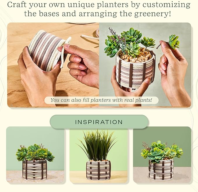 Lifelines FlowCrafts, Cord-Wrapped Planters - Image 4
