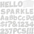 237 Pcs Glitter Bulletin Board Letters, Numbers and Punctuation, Poster Board by xiheer