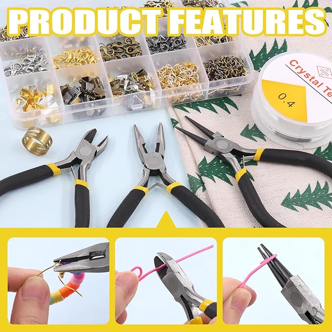 Mardatt 1488Pcs Jewelry Making Supplies Kit - Image 3