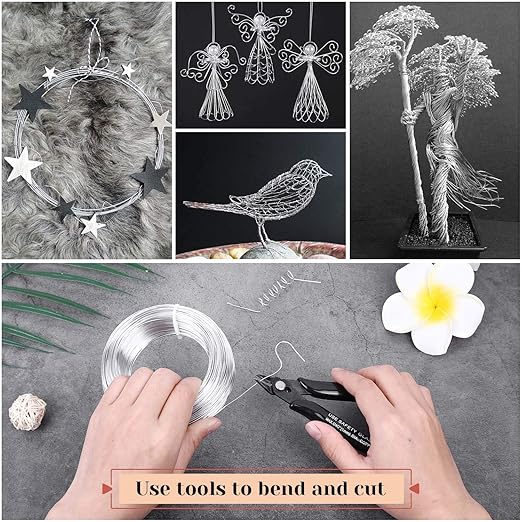 18 Gauge Aluminum Craft Wire Jewelry Making, 328 FT Metal Wire Armature - Image 2