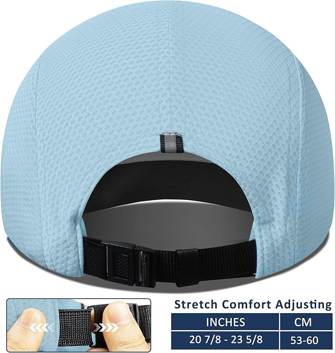 GADIEMKENSD Women's Race Day Running Cap Performance Mesh Hat - Excellent Ventilation, Lightweight, Reflective Safety