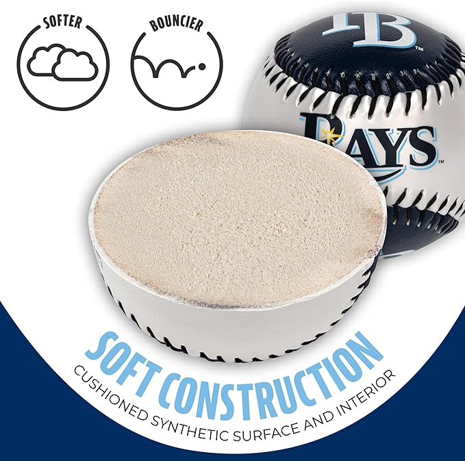 Franklin Sports MLB Team Soft Baseballs - Team Logo - Fan Shop Toy Baseball for Kids - Decoration for Desks and Office