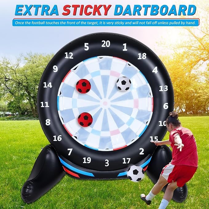 Inflatable Giant Kick Darts Games, Jumbo Outdoor Soccer Target Dartboard - Image 7