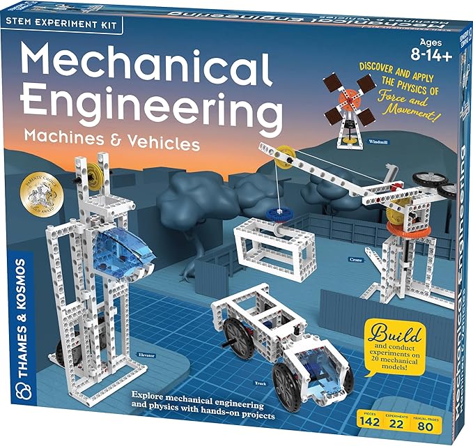 Thames & Kosmos Mechanical Engineering: Machines & Vehicles STEM Experiment Kit by ThamesKosmos