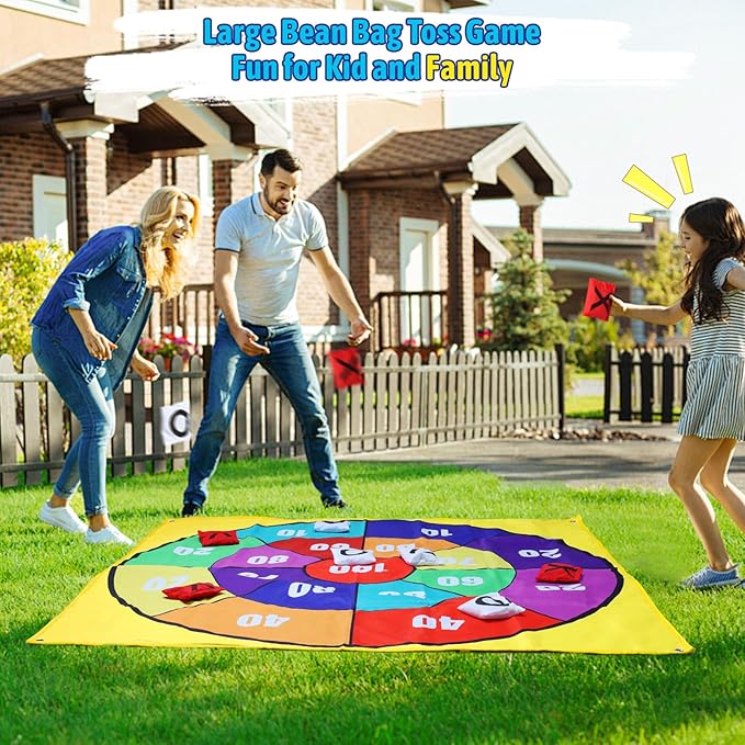 2-in-1 Outdoor Giant Tic Tac Toe Bean Bag Toss Games - Image 3