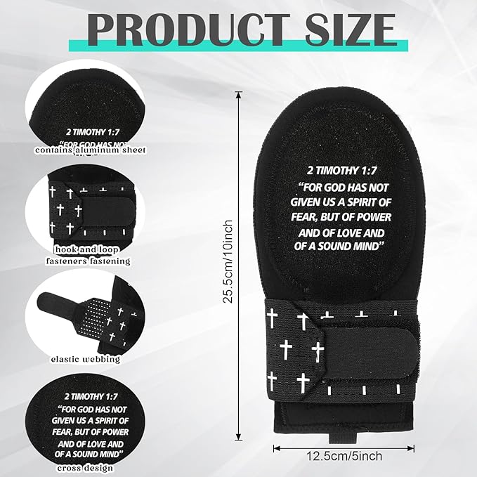 Geyoga Christian Sliding Mitt Cross Baseball Softball Religious Glove Sliding Mitt Baseball Guard Accessories and Protective Gear Left/Right Hands - Hand and Wrist Protection