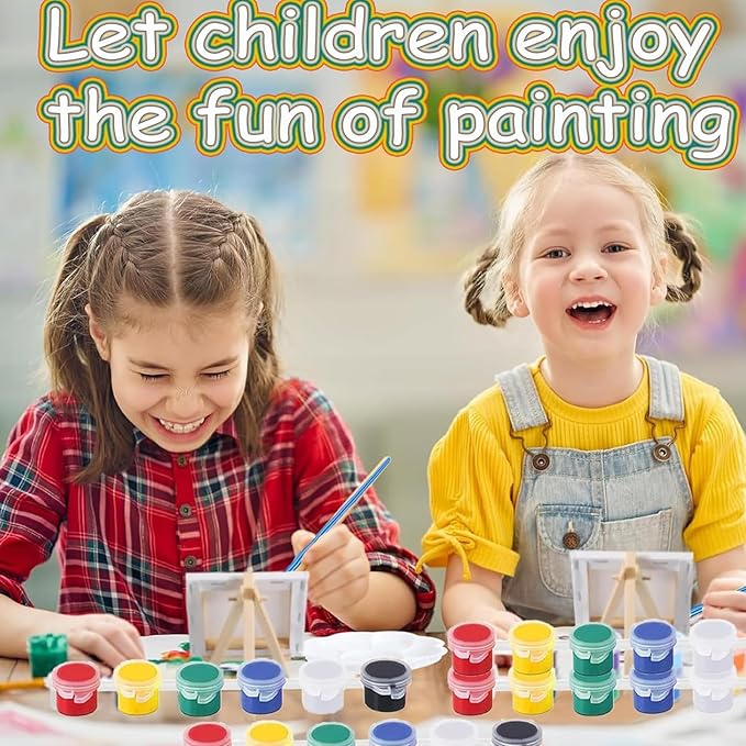 20 Pack Mini Acrylic Paint Set, 12 Colors Acrylic Paints Strips - Image 5