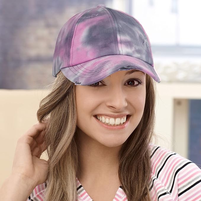 C.C Ponycap Messy High Bun Ponytail Adjustable Glitter Mesh Trucker Baseball Cap