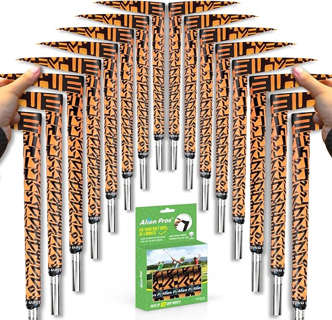 Alien Pros Golf Grip Wrapping Tapes - Innovative Golf Club Grip Solution - Enjoy a Fresh New Grip Feel in Less Than 1 Minute