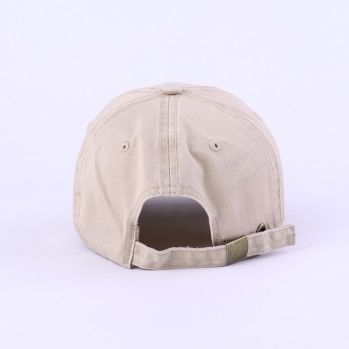 LANGZHEN Unisex Baseball Cap 100% Cotton Fits Men Women Washed Denim Adjustable Dad Hat