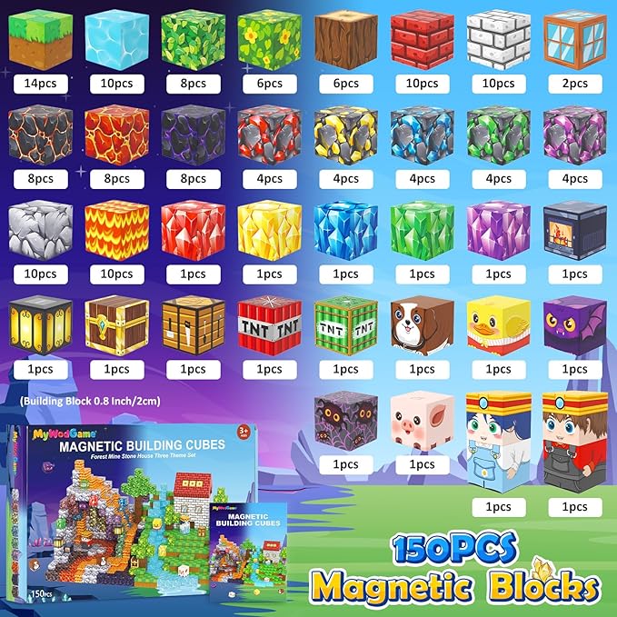 150PCS Magnetic Blocks Building Toys - Image 3