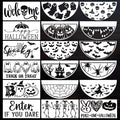 Halloween Stencils 12” Halloween Stencil Skeleton Trick or Treat Boo Templates by zosylley