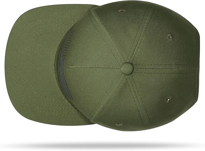 UALON Baseball Cap, Snapback Trucker Hat for Men & Women with American Flag and Adjustable, Breathable Mesh, Flat Bill Hats