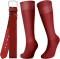 Zhanmai Baseball Belt and Socks Combo, Adjustable Elastic Belt and Softball Socks, Multiple Sizes for Youth Boys Girls, Adult