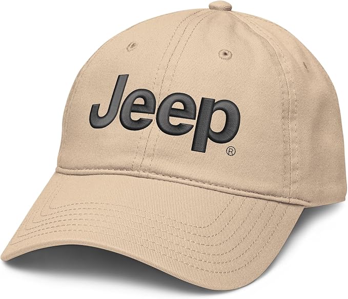 Jeep Cap Adjustable Puff Embroidered Baseball Hat