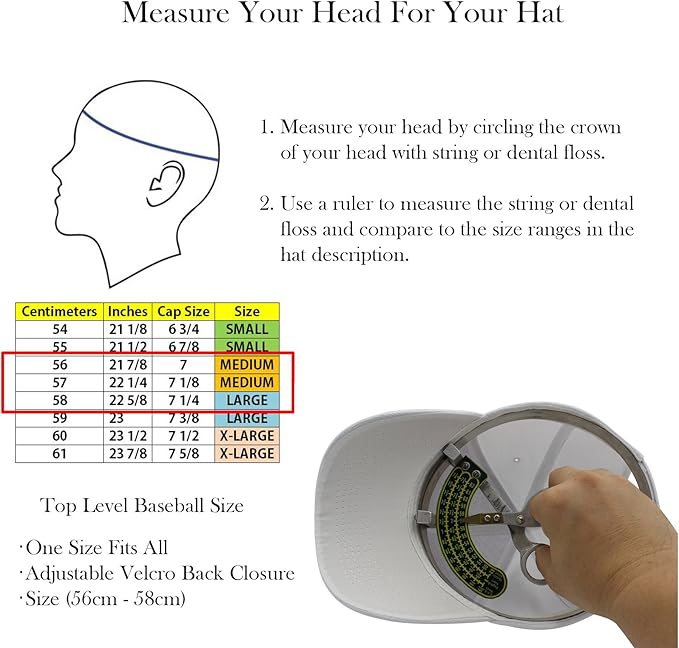 Top Level Baseball Cap Men Women - Classic Adjustable Plain Hat