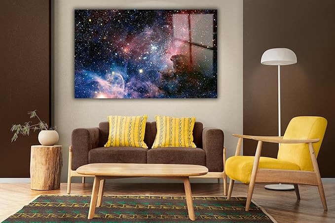 SpiritualHands Stunning Nebula Tempered Glass Wall Art Painting - Image 2