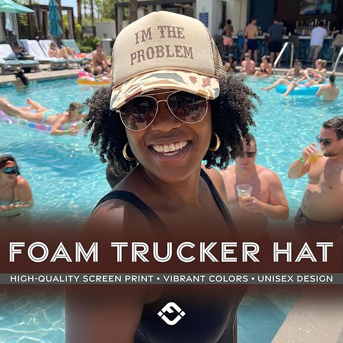 Funky Junque Premium Mesh Snapback Trucker Hat - Stylish Comfort for All - Patriotic, Humor & More