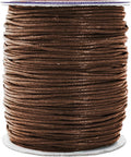 Mandala Crafts 1.5mm 109 Yards Chocolate Brown Cotton Waxed Cord by MandalaCrafts