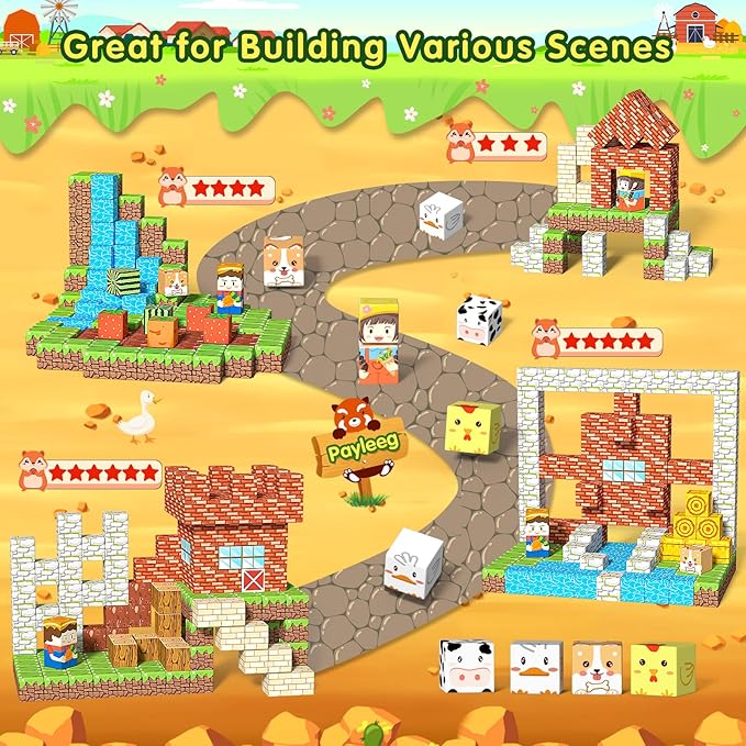 Magnetic Blocks Building Toys for Kids Ages 4-8 5-7 8-12 Year Old, Magnetic - Image 2