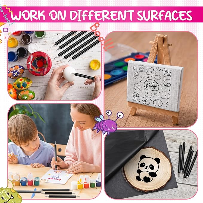 Ashmacdo 30 Pcs Dotting Tools for Painting, Ball Embossing Stylus for Transfer - Image 3