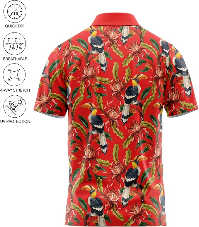 Funny Parody Golf Polo Shirt – Fun Movie Performance Quick Dry UPF Sun Protection Moisture Wicking Casual Wear Shocker Golf