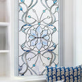 3D Stained Glass Window Privacy Film, Heat Control UV Blocking Static Cling by OHTMERU